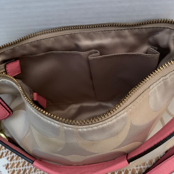 Coach Kristin Crossbody Bag, beige and pink - Picture 12 of 14